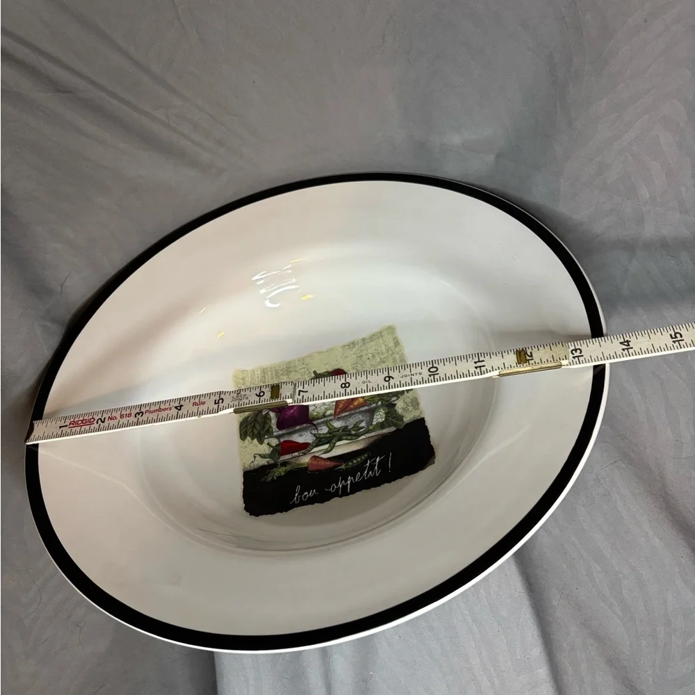 Vintage Crate&Barrel Trattoria Serving Bowl NWT 14 inches